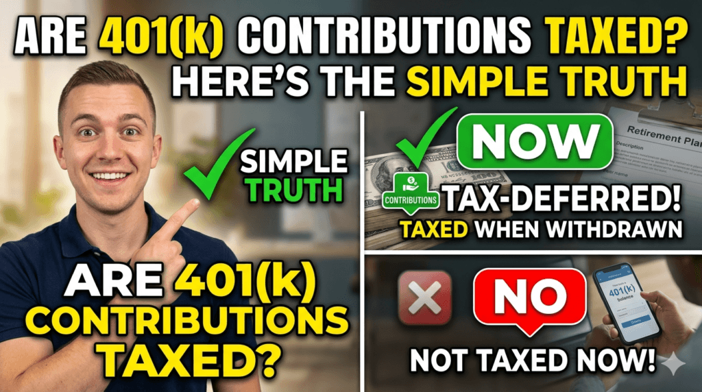 are 401(k) contributions taxed here’s the simple truth
