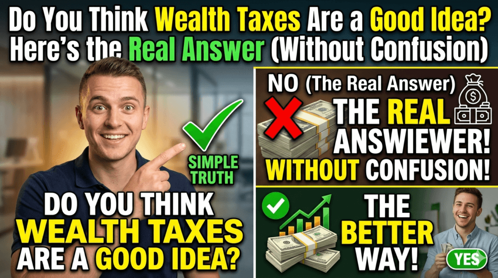 Do You Think Wealth Taxes Are a Good Idea? Here’s the Real Answer (Without Confusion) do you think wealth taxes are a good idea here’s the real answer (without confusion)